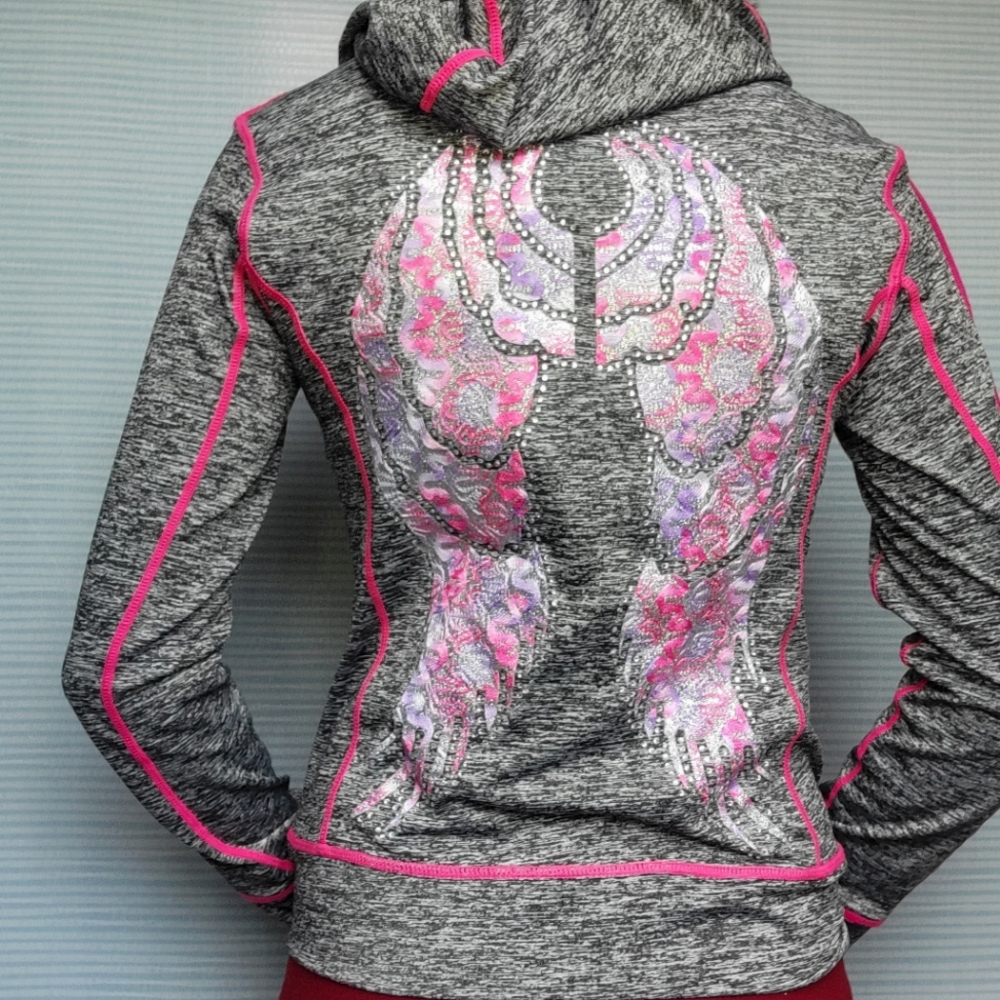 Hot Pink Wings Sweater